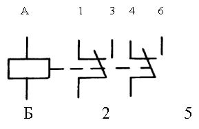 Электрическая схема реле РЭС-47