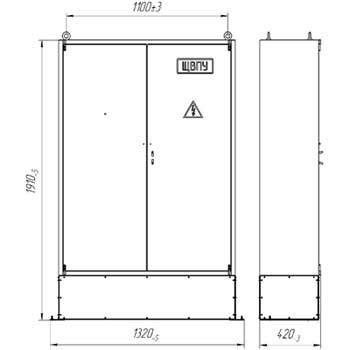 Рис.1. Схематическое изображение щитов выключения питания ЩВПУ, ЩВПУ-1