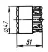 Чертеж контакта втычного 5КА.351.136-01