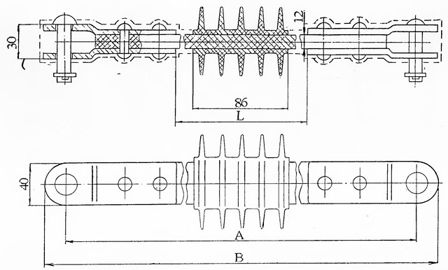 Размеры изолятора И-1.2П