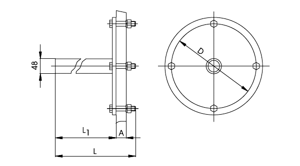 Габаритные размеры узла УКЭ-11