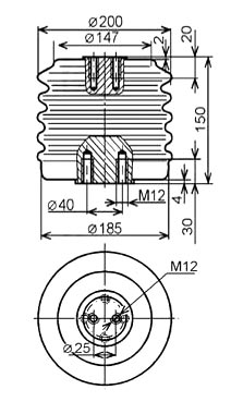 Размеры изоляторов ИОР-10-30 УХЛ2