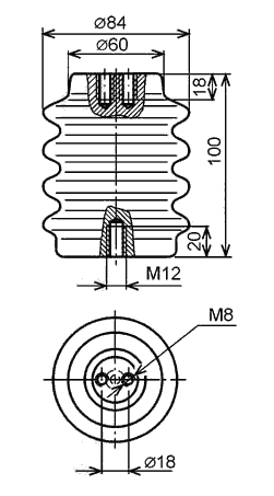 Размеры изоляторов ИОР-6-3,75 У3