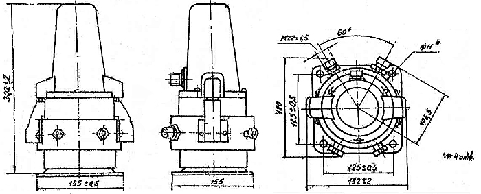 Размеры дифманометра ДМ-3583М