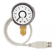 Манометр с трубкой Бурдона PGT10 USB фото